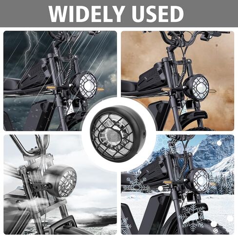 Upgraded LED Headlight Kit For Ridstar Q20/Q20 Pro/Q20, Lite Headlight, 48V OEM 6000K Headlamp -3 Pin Connector-Waterproof Aluminum Alloy High Brightness Front Headlamp Bulbs Light ﻿ ﻿ in Saudi Arabia