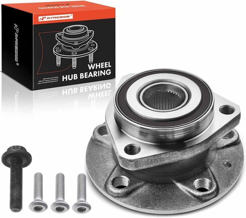A-Premium Front or Rear Wheel Bearing and Hub Assembly Compatible with Audi A3, A3 Quattro, A3 Sportback e-tron, RS3, S3, Volkswagen Golf Alltrack, Golf R, Golf SportWagen in Saudi Arabia