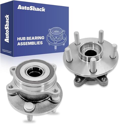 AutoShack Front Wheel Hub Bearing Assemblies with ABS| Replacement for 2010-2015 Toyota Prius 2012-2015 Toyota Prius Plug-In | 2-PC in Saudi Arabia