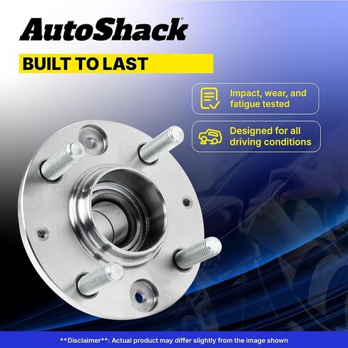 AutoShack Front Wheel Hub Bearing Assemblies with ABS| Replacement for 2010-2015 Toyota Prius 2012-2015 Toyota Prius Plug-In | 2-PC in Saudi Arabia