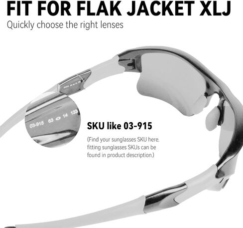 2 Pairs of Replacement Lenses for Oakley Flak Jacket XLJ Sunglasses in Saudi Arabia