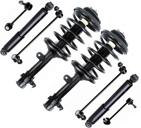 2x 171451 171452 Front Complete Struts Coil Spring Assembly 2x 437246 Rear Shock Absorber 4x Stabilizer Bar Link Kit Replacement for Honda Pilot 2006 2007 2008 in Saudi Arabia