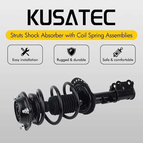 زوج أمامي من KUSATEC ممتص الصدمات بدعامات كاملة مناسب لسيارة Hyundai Elantra 2011-2016؛ 172709 172708 دعامات يسار/يمين مع مجموعات نوابض لولبية in Saudi Arabia