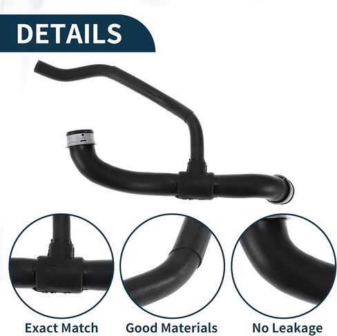Radiator Hose for Mercedes-Benz S500 W221 5.5 2005-2013 Good Sealing No.A2215016884/A2215015582 Lower Water Cooling Pipe Cooling Pipe Black 1 Pc in Saudi Arabia