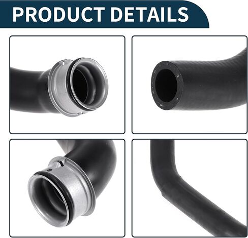 Radiator Hose for Mercedes-Benz S500 W221 5.5 2005-2013 Good Sealing No.A2215016884/A2215015582 Lower Water Cooling Pipe Cooling Pipe Black 1 Pc in Saudi Arabia