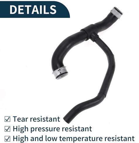 Radiator Hose for Mercedes-Benz S500 W221 5.5 2005-2013 Good Sealing No.A2215016884/A2215015582 Lower Water Cooling Pipe Cooling Pipe Black 1 Pc in Saudi Arabia