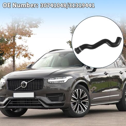Radiator Hose for Volvo XC90 2006-2014 Rubber 1 Pcs Water Pipe in Saudi Arabia