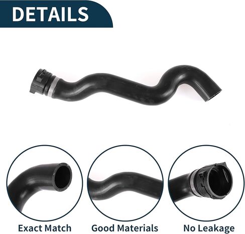 Radiator Hose for Volvo XC90 2006-2014 Rubber 1 Pcs Water Pipe in Saudi Arabia
