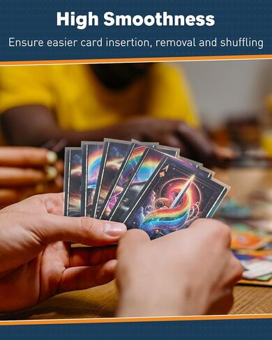 Uniclife 300 Counts Thickened Trading Card Sleeves Ultra Clear Penny Sleeves for Trading Cards Baseball Card Sleeves Card Protectors for Sports Cards MTG Cards Football Cards Yugioh Cards, 66 x 91 mm in Kuwait