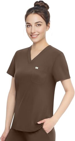 قمم فرك V -tele للسيدات - أعلى موحد للتمريض مع جيوب ، مقاومة التجاعيد والتنفس in Kuwait