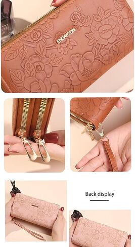 Womens Wristlet Wallet for Women Cute Credit Card Holder Wallet Ladies Clutch Long Purses in Saudi Arabia