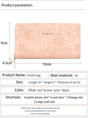 Womens Wristlet Wallet for Women Cute Credit Card Holder Wallet Ladies Clutch Long Purses in Saudi Arabia