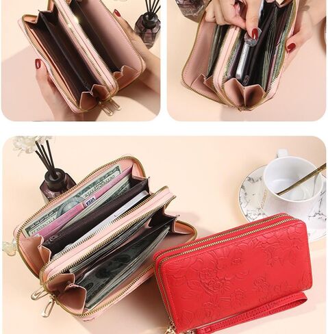 Womens Wristlet Wallet for Women Cute Credit Card Holder Wallet Ladies Clutch Long Purses in Saudi Arabia