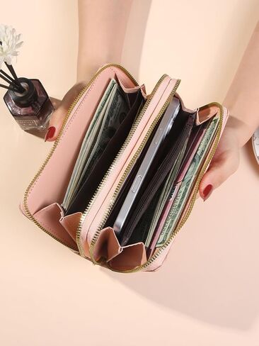 Womens Wristlet Wallet for Women Cute Credit Card Holder Wallet Ladies Clutch Long Purses in Saudi Arabia