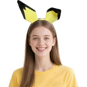 Yellow Cartoon Ears Headband Anime Cosplay Costume for Halloween Festival Theme Party in Saudi Arabia