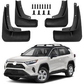 حاجز مشاعل الطين اللوحات سبلاش الحرس متوافق مع تويوتا لاند كروزر برادو 250 J250 LC250 2024 2025، 2PCS لا غطاء الحاجز عجلة الحفر واقيات الطين Mudflaps الملحقات الخارجية in Kuwait