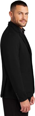 Unisex Relaxed Knit Blazer | Casual Blazer Jacket for Men & Women, Double Knit Business Casual Top for Work in Saudi Arabia