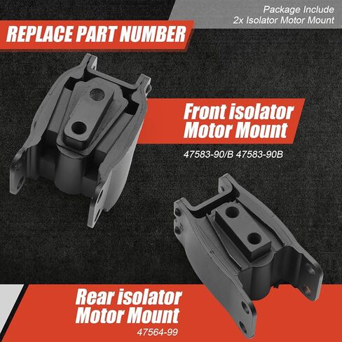 Isolator Engine Motor Mount Set Fit for Harley Dyna Super Glide Daytona Convertible Fat Bob FXDL Low Rider Street Bob FXD Wide Street FXDWG 1991-2017 Replaces 47583-90/B 47564-99 (Front & Rear) in Saudi Arabia