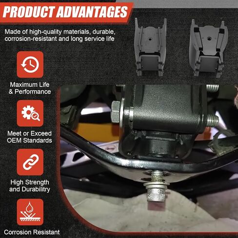 Isolator Engine Motor Mount Set Fit for Harley Dyna Super Glide Daytona Convertible Fat Bob FXDL Low Rider Street Bob FXD Wide Street FXDWG 1991-2017 Replaces 47583-90/B 47564-99 (Front & Rear) in Saudi Arabia