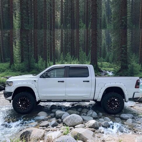 Rain Guards Window Visors for 2015-2024 Ford F150, 2017-2024 Ford F150 Raptor/F250/F350/F450, 17-22 F550 Super Duty Super Cab Extended Cab, Vent Wind Deflectors Shade Smoke Tinted 94974 in Kuwait