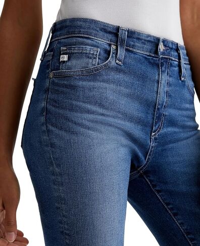 AG Adriano Goldschmied Women's Farrah Mid Rise Crop Boot Jean in Saudi Arabia