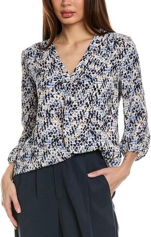 Jones New York Women's 3 Quarter SLV V Nk Pleat Front Tunic in Saudi Arabia