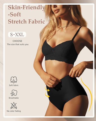 Women Underwear Seamless Full Coverage Brief Ladies No Show Panties Cheeky Underwear in Saudi Arabia