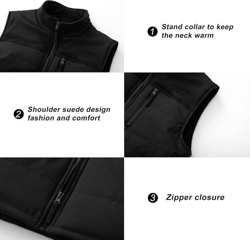 VtuAOL Men's Reversible Fleece Lined Vest Outdoor Lightweight Vest Sleeveless Jacket for Travel Hiking Casual in Kuwait