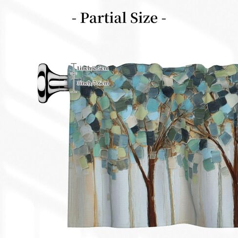 Cute Cat Curtain Valance Short Rod Pocket Window Treatment for Living Room Bedroom Kitchen Bathroom 1 Panel 54" W x 18" L in Kuwait