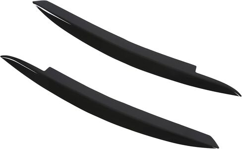 MK6 Headlights Eyebrows 2PCS Front Headlight Eye Lid Left Right Glossy Black Modification Replacement for 6 MK6 2008‑2012 in Saudi Arabia