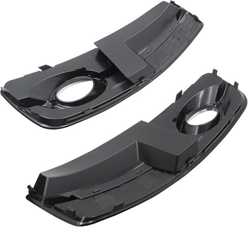 SecosAutoparts 2Pcs Fog Lamp Grill Light Bumper Cover Front Left & Right Side Compatible with Audi Q5 S-Line 2009-2012 Replace# 8R0807681A, AU1038115 Front Fog Light Grille W/Fog Light Hole Left&Right in Saudi Arabia