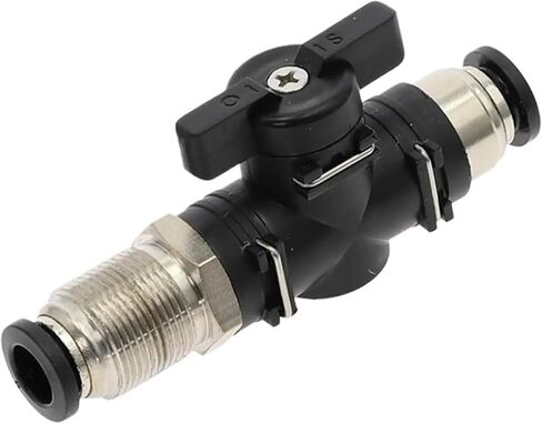 1PCS Air Valve BM Bulkhead Pneumatic Connectors Push in Quick Connector Hand Valve to Turn Switch Manual Ball Current Limiting(BM8-8) in Saudi Arabia