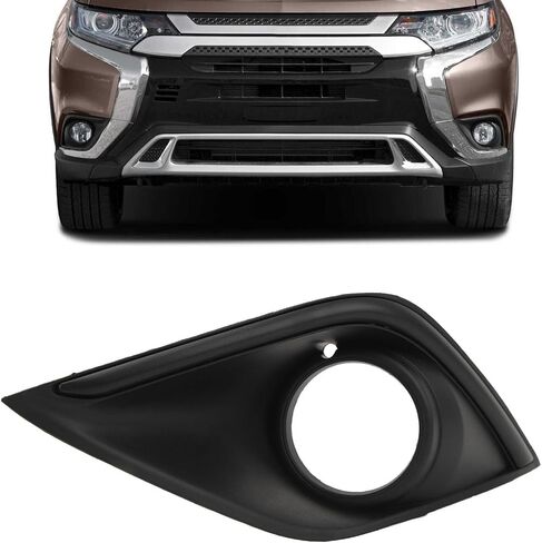 Fog Light Bezel Front Bumper Fog Light Cover Replacement for Outlander 2019 to 2020 Black Replace Your Damaged or Wornout Fog Light Bezel with This (Right: 6400J684) in Saudi Arabia