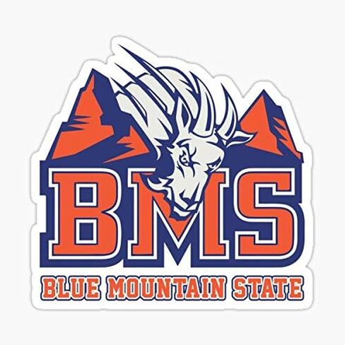 BMS - Blue Mountain State Sticker - Sticker Graphic - Auto, Wall, Laptop, Cell, Truck Sticker for Windows, Cars, Trucks in Saudi Arabia