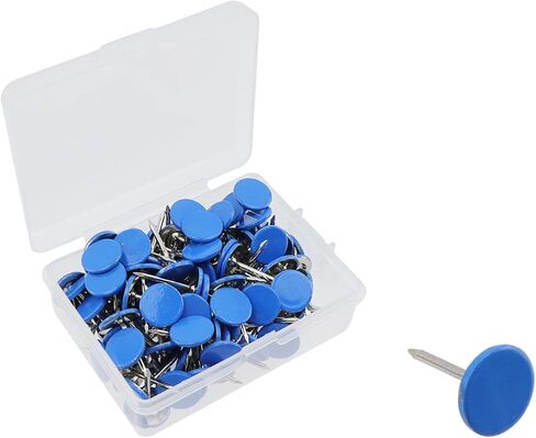 Antrader 200 Pieces Push Pins Round Head Thumbtack 0.43Inch Thumb Tacks for Office School Personal Use (White) in Kuwait