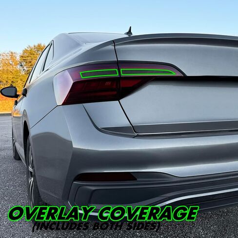 SlickMod صبغة دخان الفينيل مسبقة القطع لـ 2019-2024 Volkswagen Jetta Tail Light (دخان داكن، 2. إشارة الانعطاف الخلفي والعكس) in Saudi Arabia