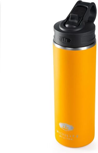 GSI Outdoors, Microlite Water Bottle with Straw Lid, Vacuum-Insulated Stainless Steel, for Camping, 24 oz. Sapphire in Saudi Arabia