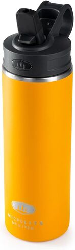 GSI Outdoors, Microlite Water Bottle with Straw Lid, Vacuum-Insulated Stainless Steel, for Camping, 24 oz. Sapphire in Saudi Arabia