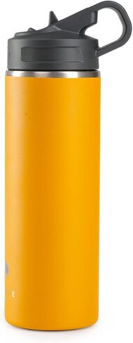 GSI Outdoors, Microlite Water Bottle with Straw Lid, Vacuum-Insulated Stainless Steel, for Camping, 24 oz. Sapphire in Saudi Arabia
