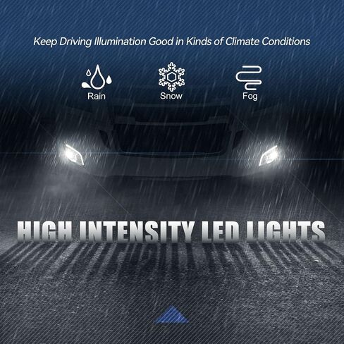 Auto Dynasty Full LED Fog lights Compatible with 2018-2024 Freightliner Cascadia, 3D LED DRL Front Bumper Driving Fog Light Lamps, Driver and Passenger Side, Black Housing in Saudi Arabia