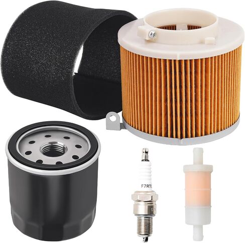 49065-2078 Oil Filter+11029-1004 Air Filter+Spark Plug+49019-1055 Fuel Filter Tune Up Kit Compatible with Kawasaki Mule 500 520 550 600 610 2500 2510 2520 Mule SX 4x4 SE XC 49065-2057 490652071 in Saudi Arabia