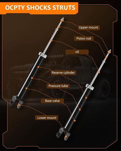Rear Shocks Struts for Maxima, OCPTY Shock Absorbers Strut Fit for 2004 2005 2006 2007 2008 for Nissan for Maxima Automotive Replacement Shocks 344450 5600 Rear Struts Pair Set (Pack of 2) in Saudi Arabia