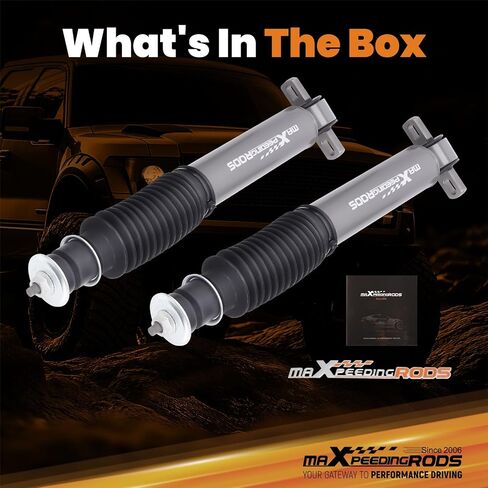 maXpeedingrods 2-5" Front Lowering Shock Absorbers for Chevy/GMC C1500 1988-1998, for Chevy/GMC C2500 C3500 1988-2000, Nitrogen Charged Drop Shock, G1 Series in Saudi Arabia
