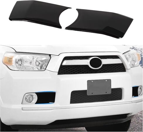 CheroCar Fit for Toyota 4runner Accessories, 2 Pcs Front Fog Light Lamp Cover Guard Trim Cover External Accessories Compatible with 2010-2013 Toyota 4Runner(Smoked Black) in Saudi Arabia