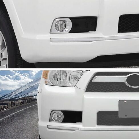 CheroCar Fit for Toyota 4runner Accessories, 2 Pcs Front Fog Light Lamp Cover Guard Trim Cover External Accessories Compatible with 2010-2013 Toyota 4Runner(Smoked Black) in Saudi Arabia