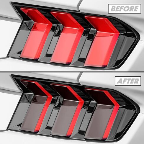 SlickMod PreCut Vinyl Smoke Tint for 2024-2025 Ford Mustang Headlight (Dark Smoke, 2. Headlight) in Saudi Arabia