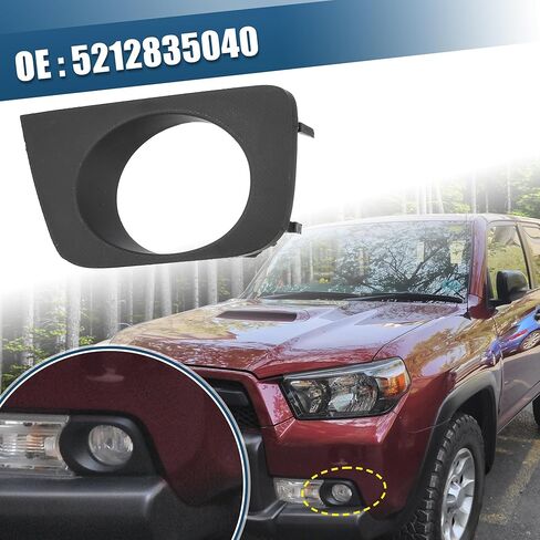 ACROPIX Front Left Fog Light Grille Cover Trims Frame Fit for Toyota 4Runner 4.0L 2006-2009 No.5212835040 - Pack of 1 in Saudi Arabia