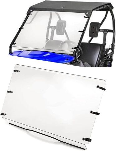 HECASA Front Clear Full Windshield Compatible with 2015-2023 HONDA PIONEER 500 520 3/16" Windscreen in Saudi Arabia
