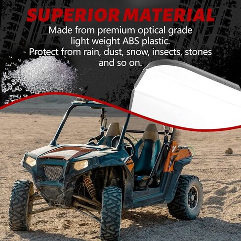 HECASA Front Clear Full Windshield Compatible with 2015-2023 HONDA PIONEER 500 520 3/16" Windscreen in Saudi Arabia