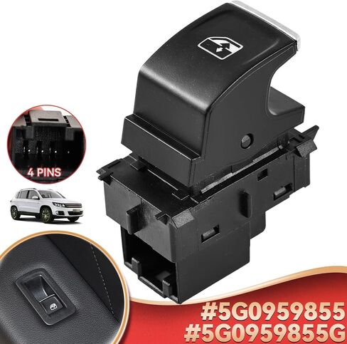 5G0959855G 5G0959855M 5G0959855 Electric Power Window Switch Lifter Button for VW Volkswagen Golf MK7 7 Passat B8 Tiguan Touran in Saudi Arabia